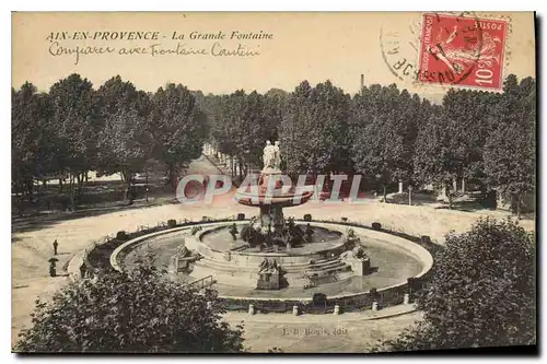 Cartes postales Aix en Provence La Grande Fontaine