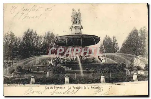 Cartes postales Aix en Provence  La Fontaine de la Rotonde