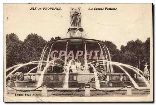 Cartes postales Aix en Provence La Grande Fontaine