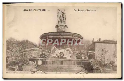 Cartes postales Aix en Provence La Grande Fontaine