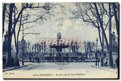 Cartes postales Aix en Provence Un joli coin du Cours Mirabeau