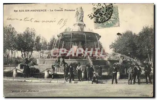 Cartes postales Aix en Provence La Grande Fontaine