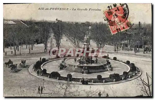 Cartes postales Aix en Provence La Grande Fontaine