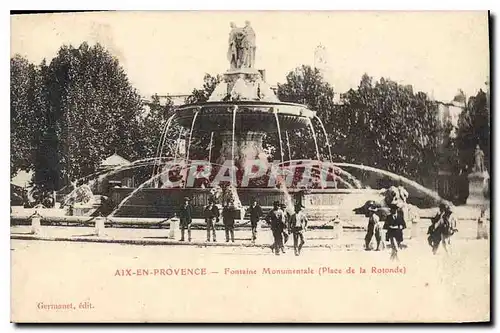 Cartes postales Aix en Provence Fontaine Monumentale Place de la Rotonde