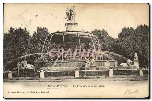 Cartes postales Aix en Provence La Fontaine monumentale