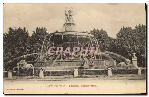 Cartes postales Aix en Provence Fontaine Monumentale