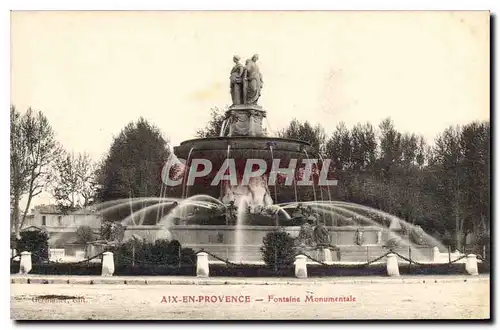 Cartes postales Aix en Provence Fontaine Monumentale