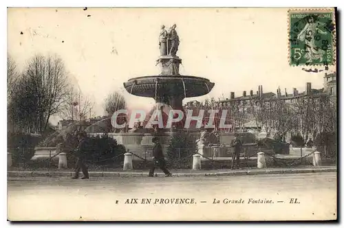 Cartes postales Aix en Provence La Grande Fontaine