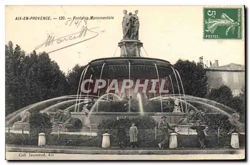 Cartes postales Aix en Provence Fontaine Monumentale