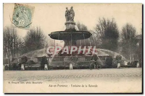 Cartes postales Aix en Provence Fontaine de la Rotonde