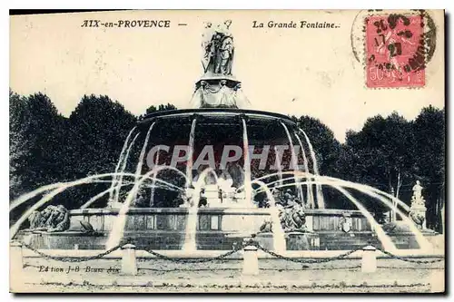 Cartes postales Aix en Provence La Grande Fontaine