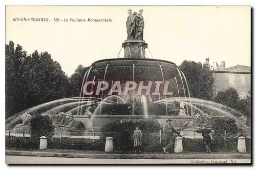 Cartes postales Aix en Provence La Fontaine monumentale