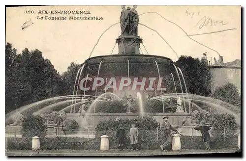 Cartes postales Aix en Provence La Fontaine monumentale