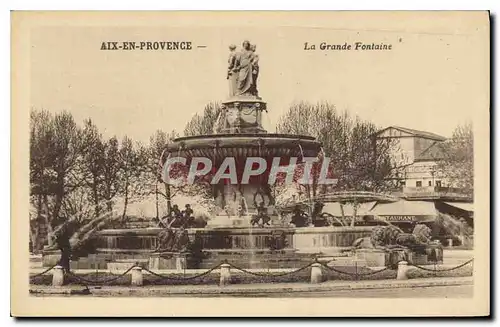 Cartes postales Aix en Provence La Grande Fontaine