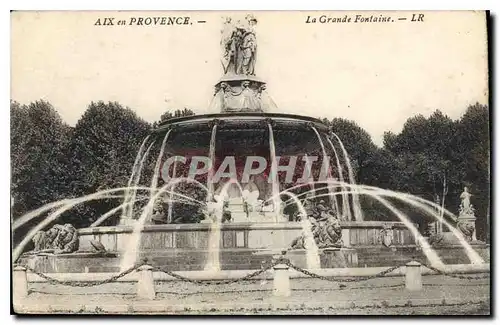 Cartes postales Aix en Provence La Grande Fontaine