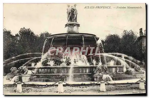 Cartes postales Aix en Provence Fontaine Monumentale