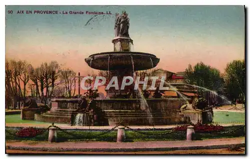 Cartes postales Aix en Provence La Grande Fontaine