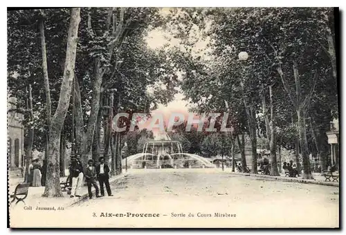 Cartes postales Aix en Provence Sortie du Cours Mirabeau