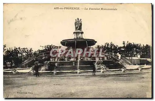 Cartes postales Aix en Provence La Fontaine  Monumentale