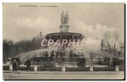 Cartes postales Aix en Provence La Grande Fontaine