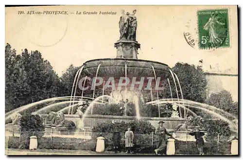 Cartes postales Aix en Provence La Grande Fontaine