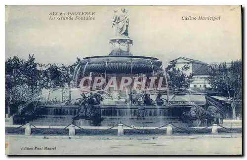 Cartes postales Aix en Provence La Grande Fontaine