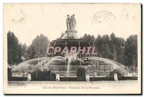 Cartes postales Aix en Provence Fontaine de la Rotonde