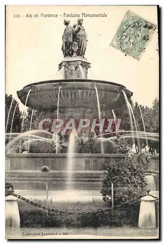 Cartes postales Aix en Provence Fontaine Monumentale