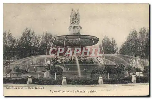 Cartes postales Aix en Provence La Grande Fontaine