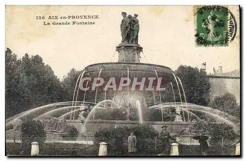 Cartes postales Aix en Provence La Grande Fontaine