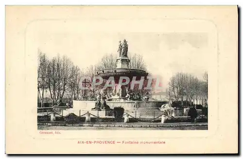 Cartes postales Aix en Provence Fontaine Monumentale