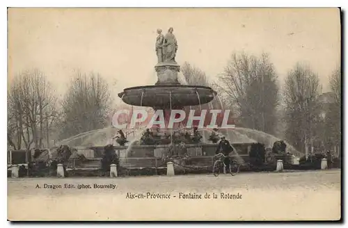 Cartes postales Aix en Provence Fontaine de la Rotonde