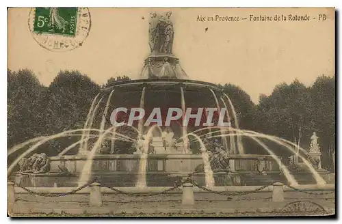 Cartes postales Aix en Provence Fontaine de la Rotonde