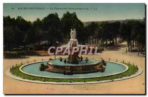 Cartes postales Aix en Provence La Fontaine Monumentale