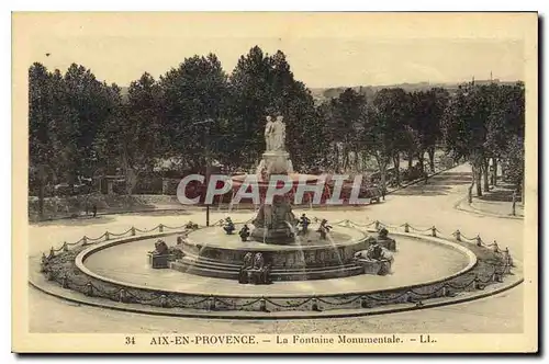 Cartes postales Aix en Provence La Fontaine Monumentale