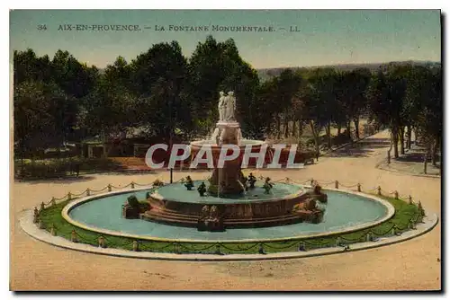 Cartes postales Aix en Provence La Fontaine Monumentale