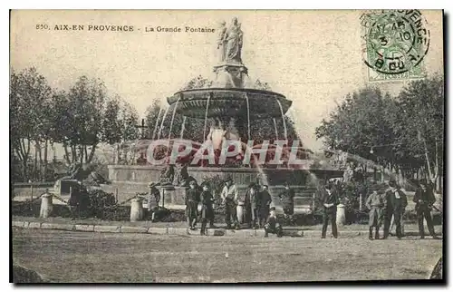 Cartes postales Aix en Provence La Grande Fontaine