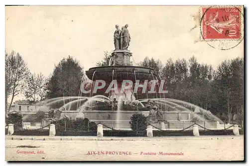 Cartes postales Aix en Provence Fontaine Monumentale