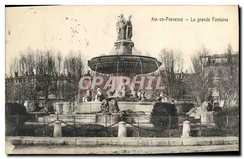 Cartes postales Aix en Provence La Grande Fontaine