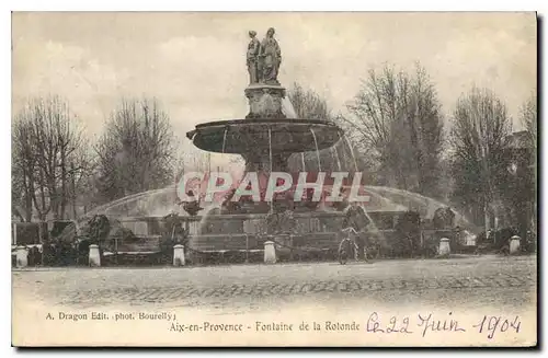 Cartes postales Aix en Provence Fontaine de la Rotonde