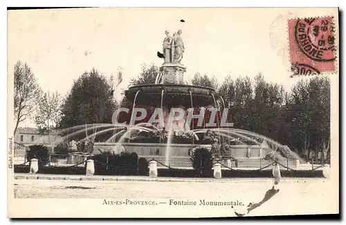 Cartes postales Aix en Provence Fontaine Monumentale