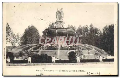 Cartes postales Aix en Provence Fontaine Monumentale