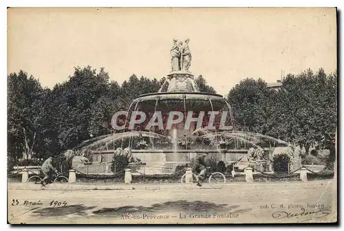 Cartes postales Aix en Provence La Grande Fontaine