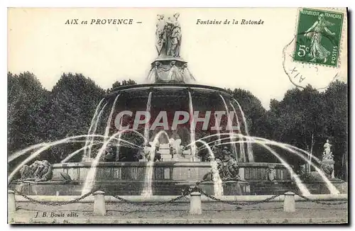 Cartes postales Aix en Provence Fontaine de la Rotonde