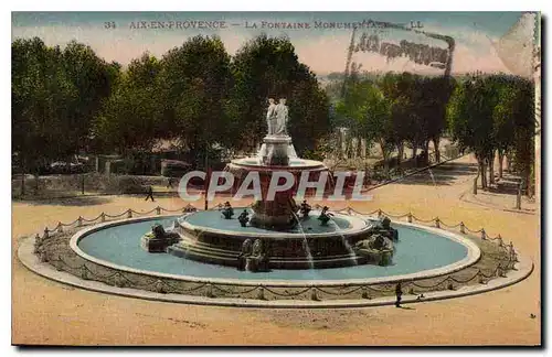 Cartes postales Aix en Provence Fontaine Monumentale