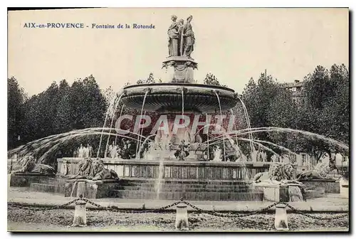 Cartes postales Aix en Provence Fontaine de la Rotonde