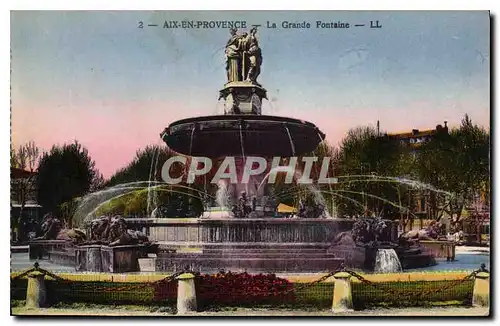 Cartes postales Aix en Provence La Grande Fontaine