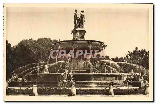 Cartes postales Aix en Provence La Grande Fontaine