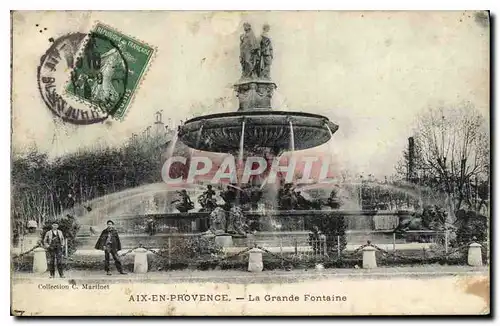 Cartes postales Aix en Provence La Grande Fontaine