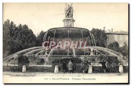 Cartes postales Aix en Provence Fontaine Monumentale